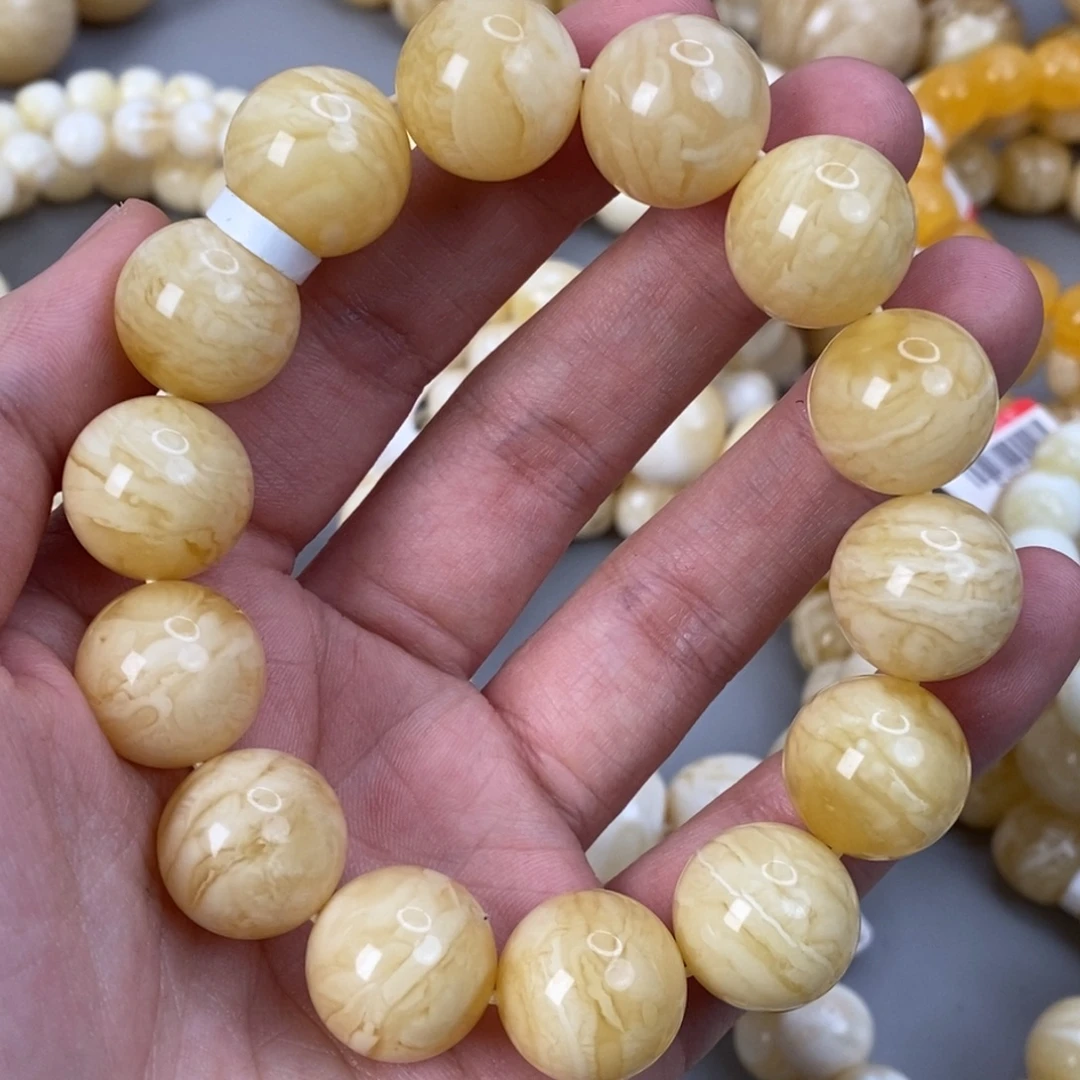 蜜蜡未镶嵌珠宝奇石16mm