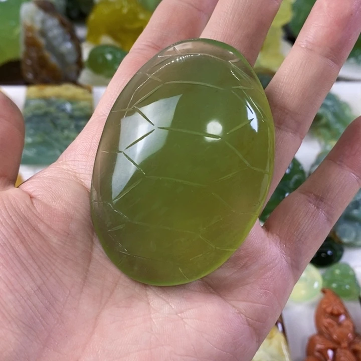 未镶嵌岫玉手把件
