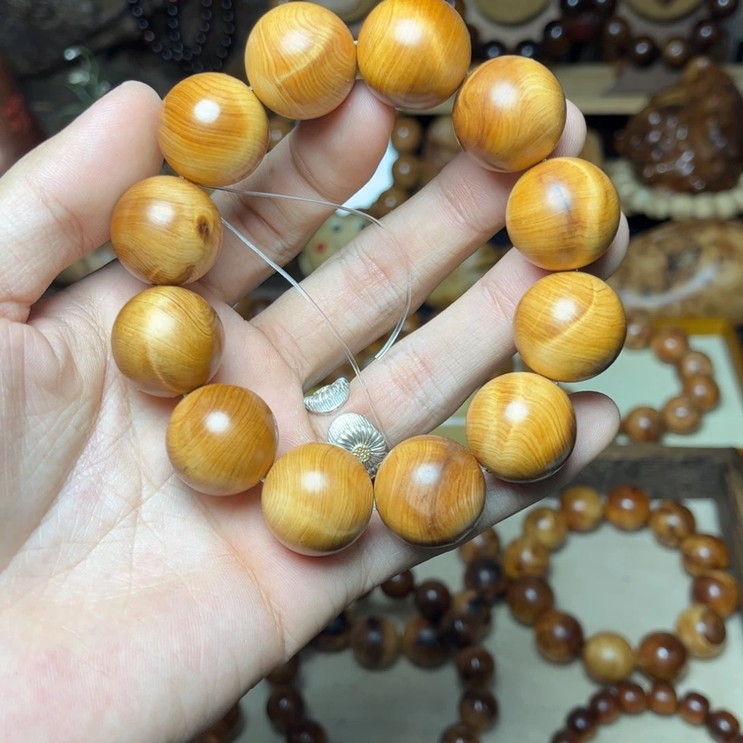 柏木（崖柏）手串/手链太行崖柏一线天闪电黑油