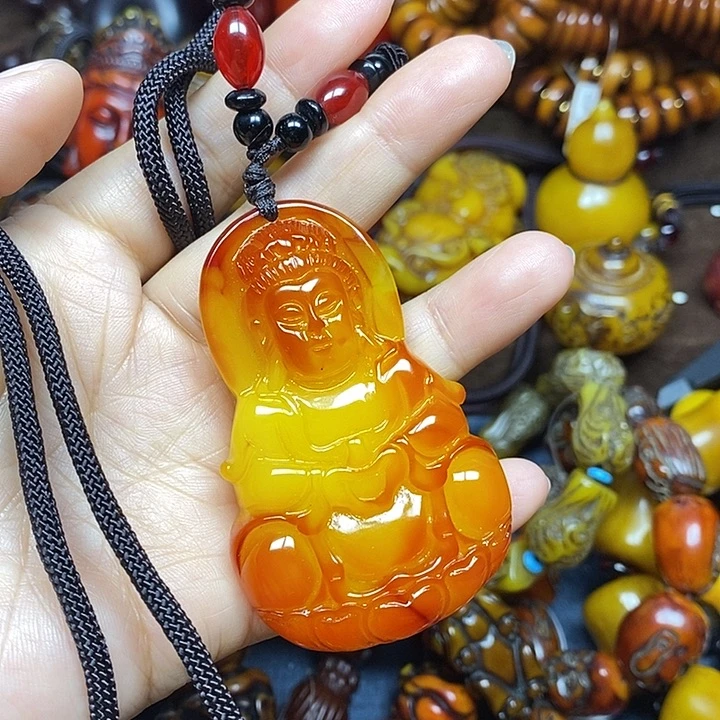 无非金属观音吊坠