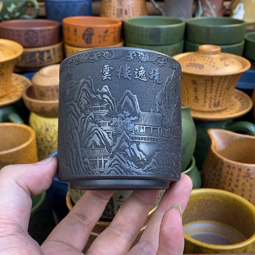 【闪购商品】紫砂杯子宜兴全手工紫砂杯