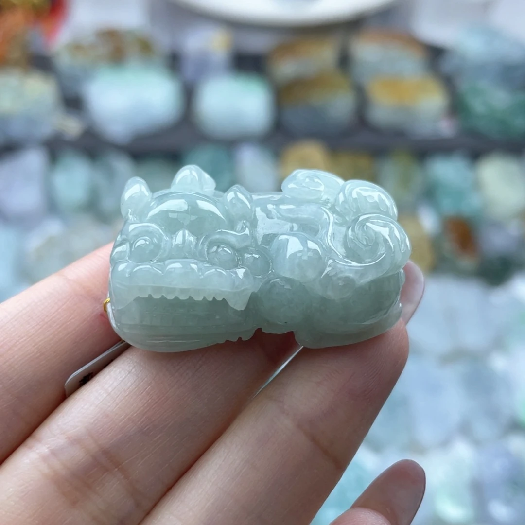 颈饰未镶嵌翡翠貔貅4