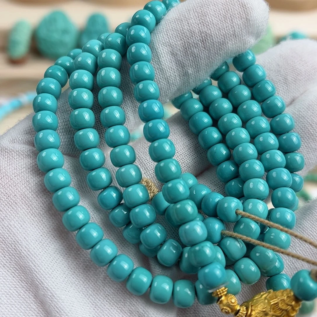 18K金镶嵌绿松石配饰