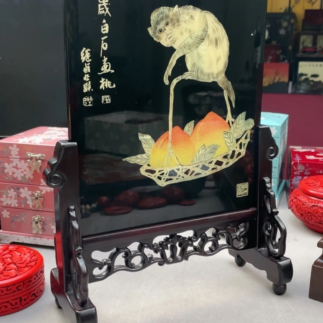 扬州漆器。大寿22方无边