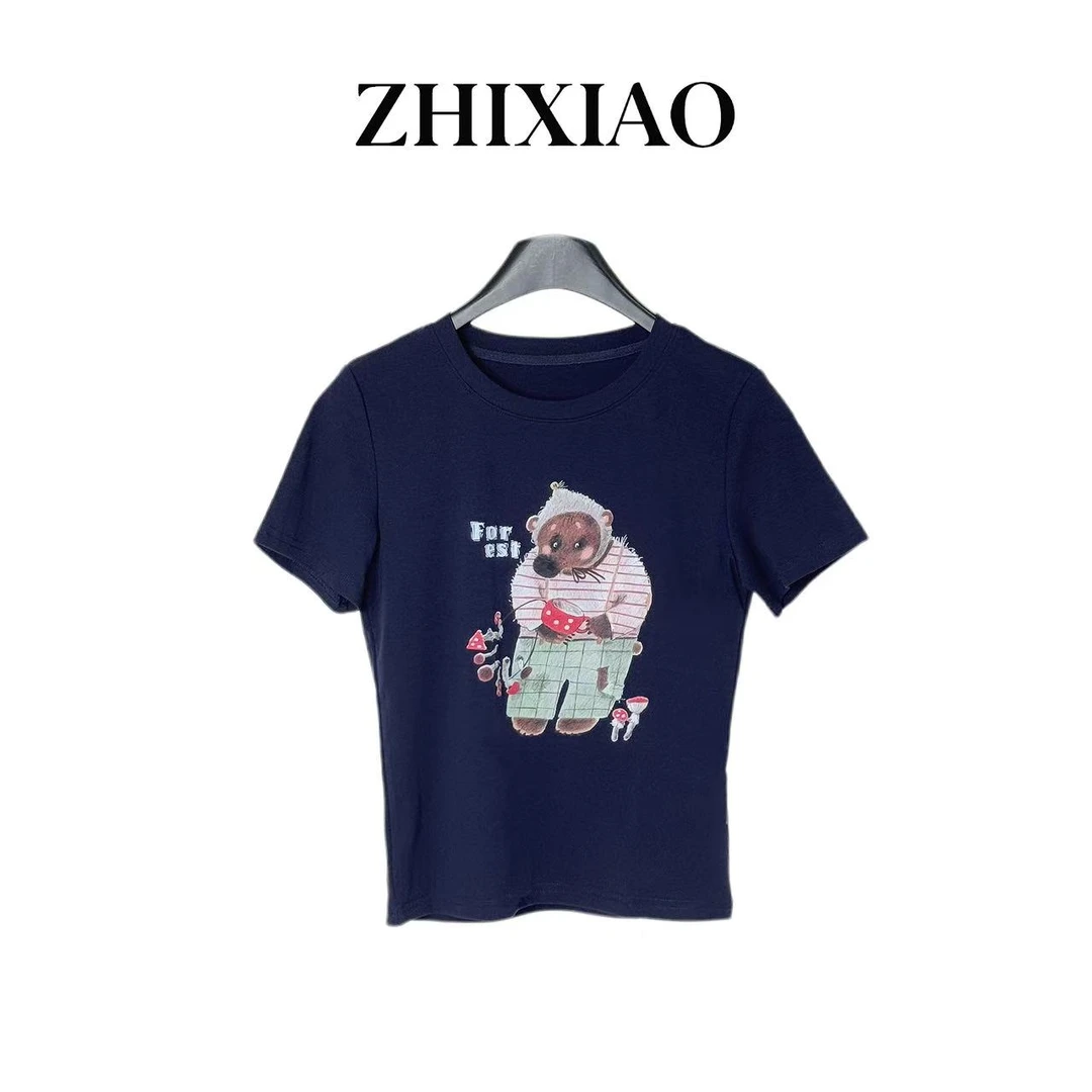 【ZHIXIAO】夏季新款：卡通印花短袖993702