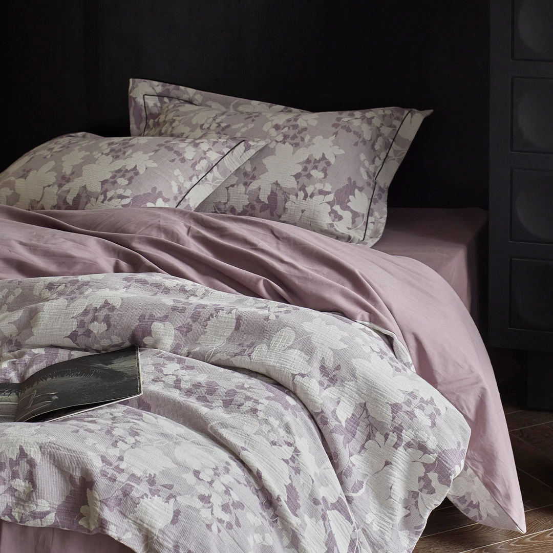 超好看~纯棉加厚磨毛四件套全棉床单被套中古风高级感主卧室床品