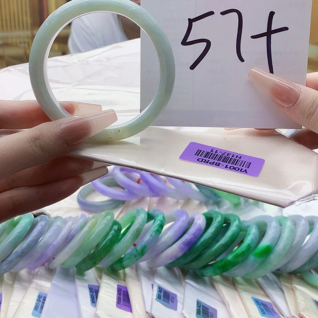 翡翠未镶嵌手镯nj