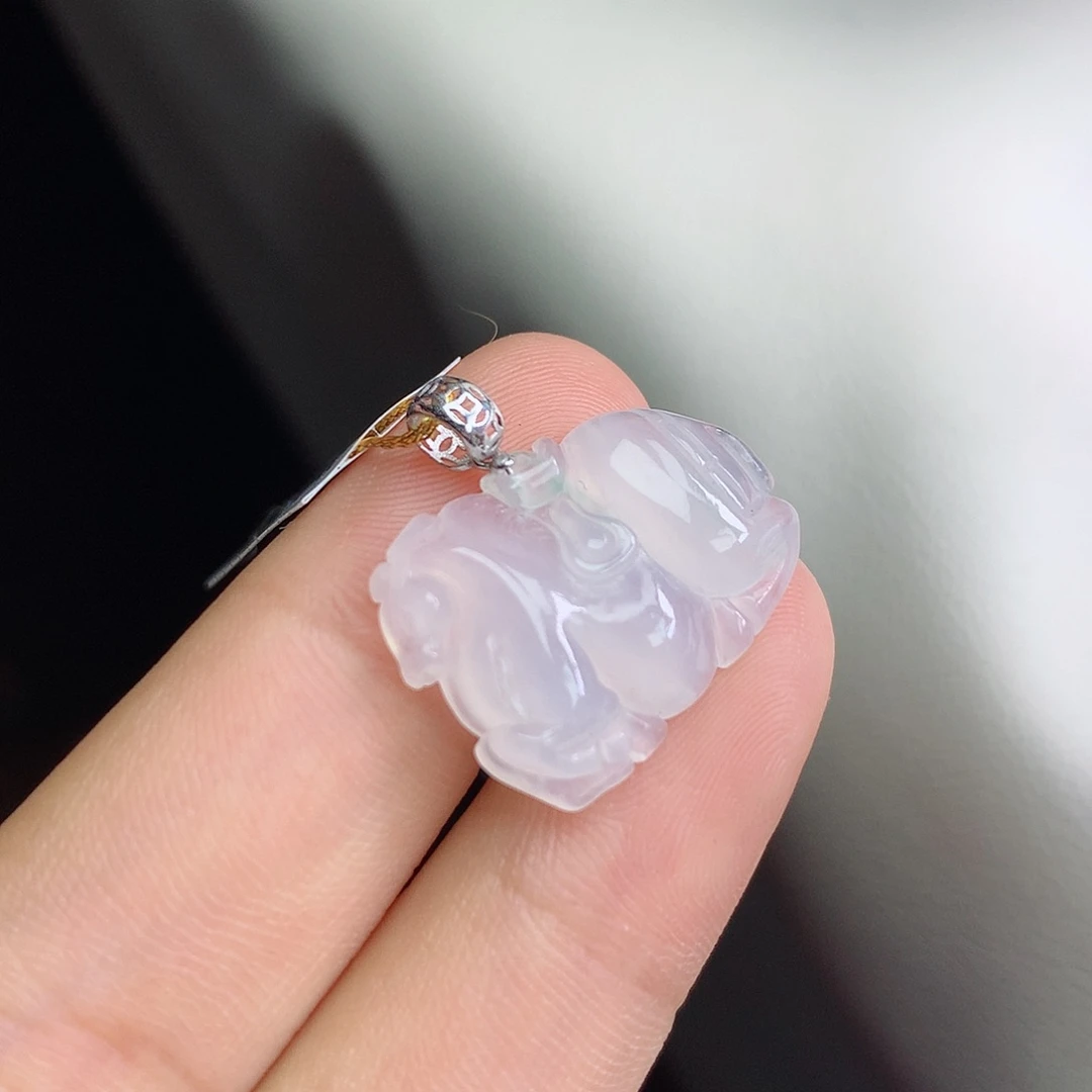 【闪购商品】翡翠18K金镶嵌颈饰翡翠吊坠