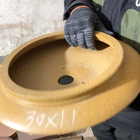 紫砂花盆手工制作