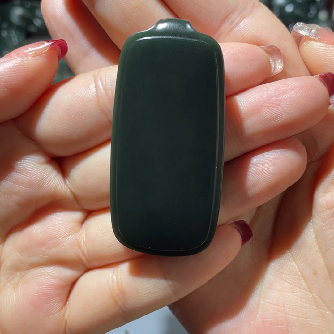 和田玉（青玉）吊坠(不含链)未镶嵌