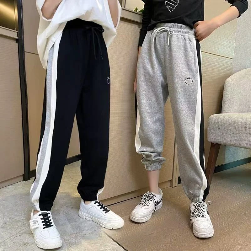 502628童装男童休闲卫裤 2025春夏儿童潮酷洋气轻薄宝宝休闲长裤