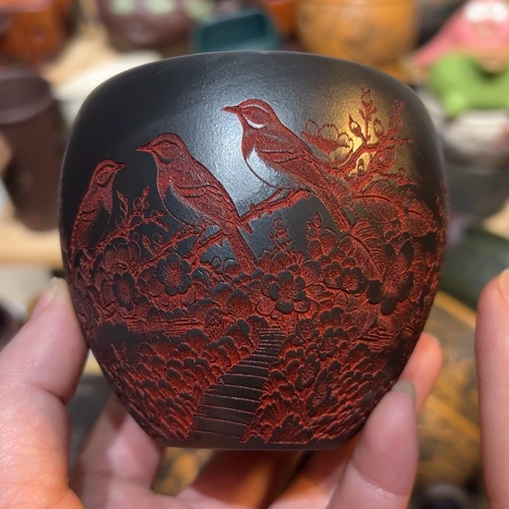 茶杯紫砂宜兴紫砂主人杯