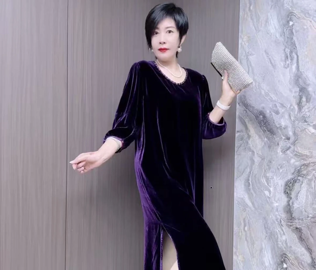 桑蚕丝连衣裙43A2228