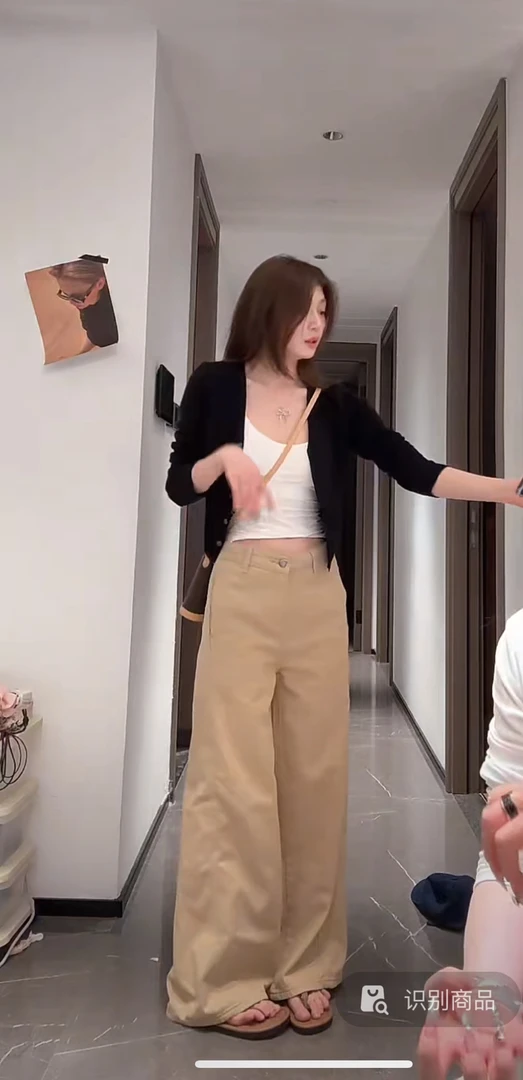 2025新款女纯色简约薄款长袖开衫针织衫