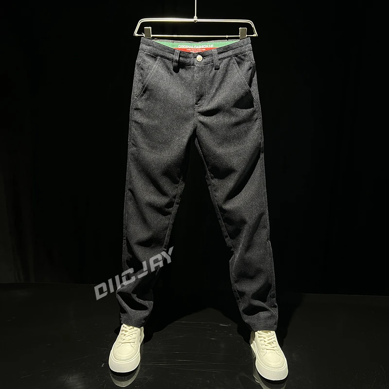 【轻奢男裤】秋冬男士长裤休闲裤耐磨宽松小脚裤男裤小直筒百搭潮流