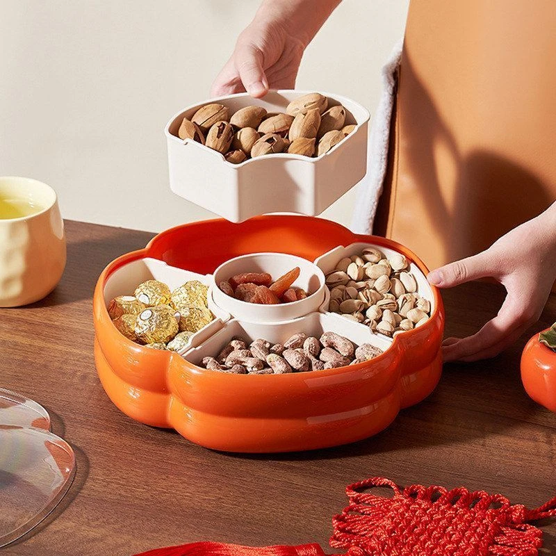 MOMO2025新款柿柿如意柿子果盘干果盒家用客厅坚果盘节日装零食