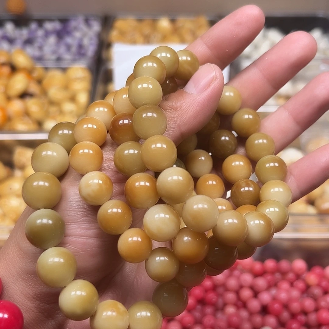 菩提根/象牙果手串3条非料小串圆珠