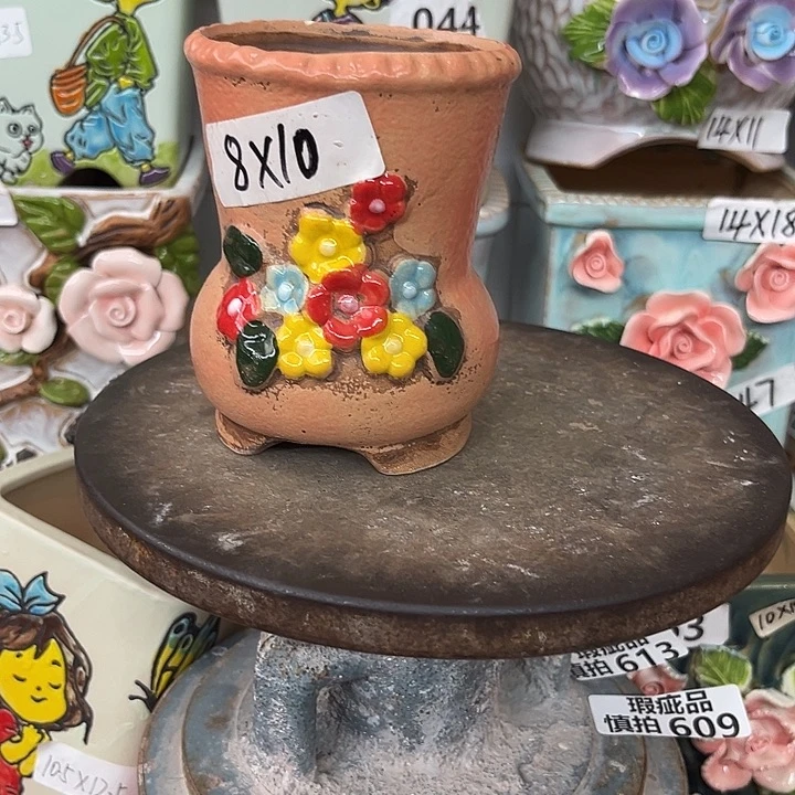 紫砂花盆粗陶材质多肉花盆