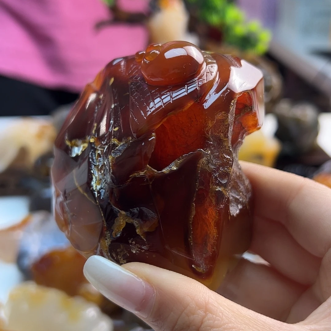 玛瑙/玉髓未镶嵌吊坠(不含链)