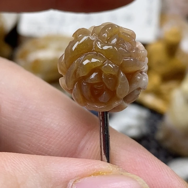 颈饰未镶嵌硅化珊瑚（珊瑚玉）小