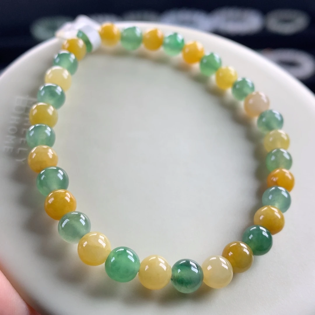 翡翠未镶嵌手链卡6