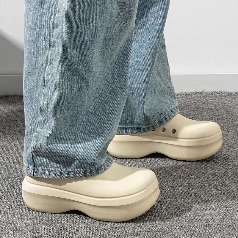 古希存厚底踩屎感增高2025年男士拖鞋外穿穆勒拖新款爆款沙滩休闲