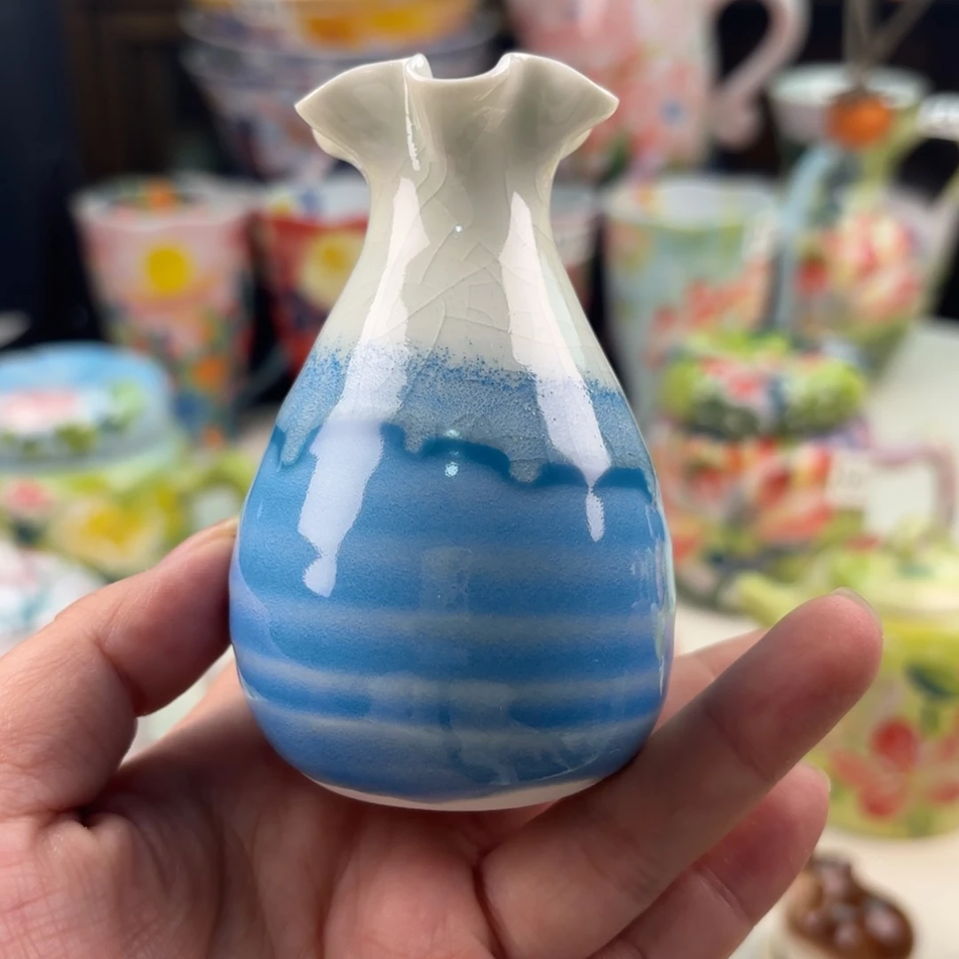 景德镇手绘高温釉下彩陶瓷茶具
