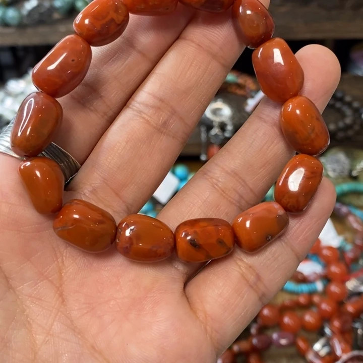 南红玛瑙手链未镶嵌荼*