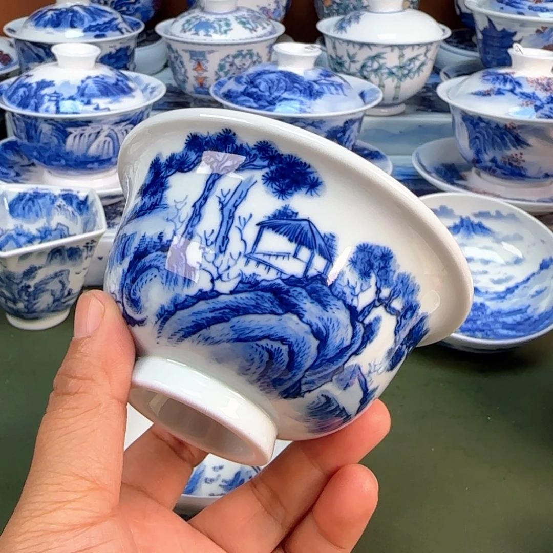 景德镇纯手绘茶具圆圆216