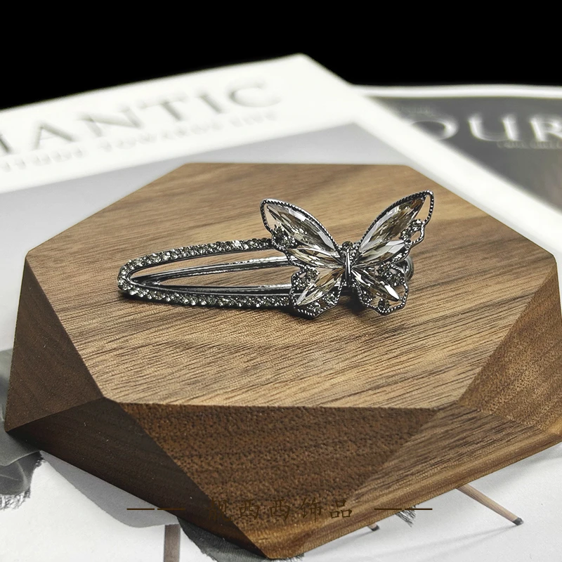 【LXX靓西西】198鸭嘴夹5.8厘米蝴蝶边夹