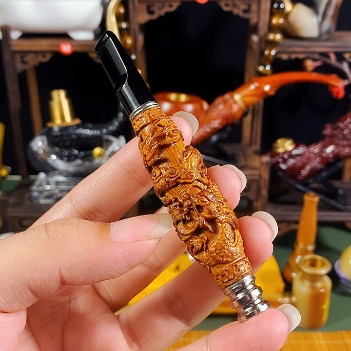 高端定制金丝楠烟嘴