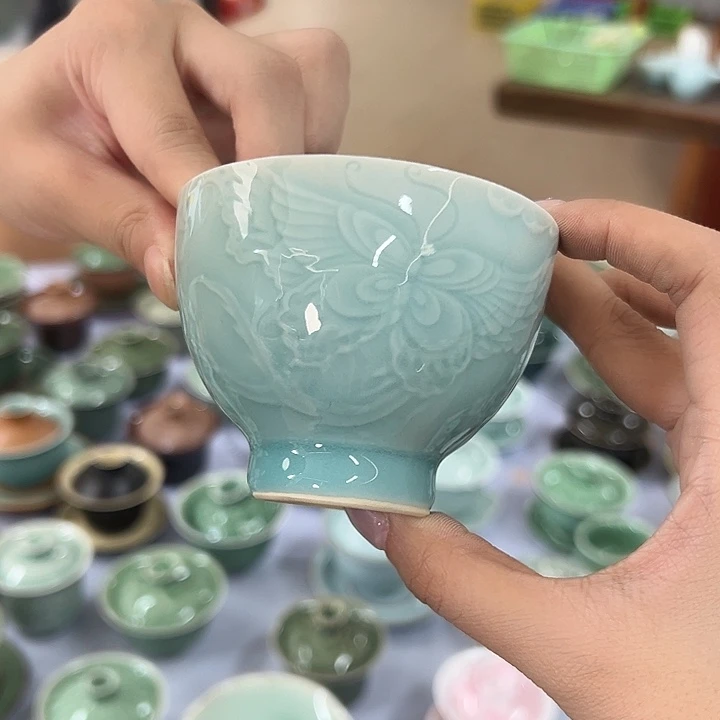 云间青瓷龙泉小米茶器