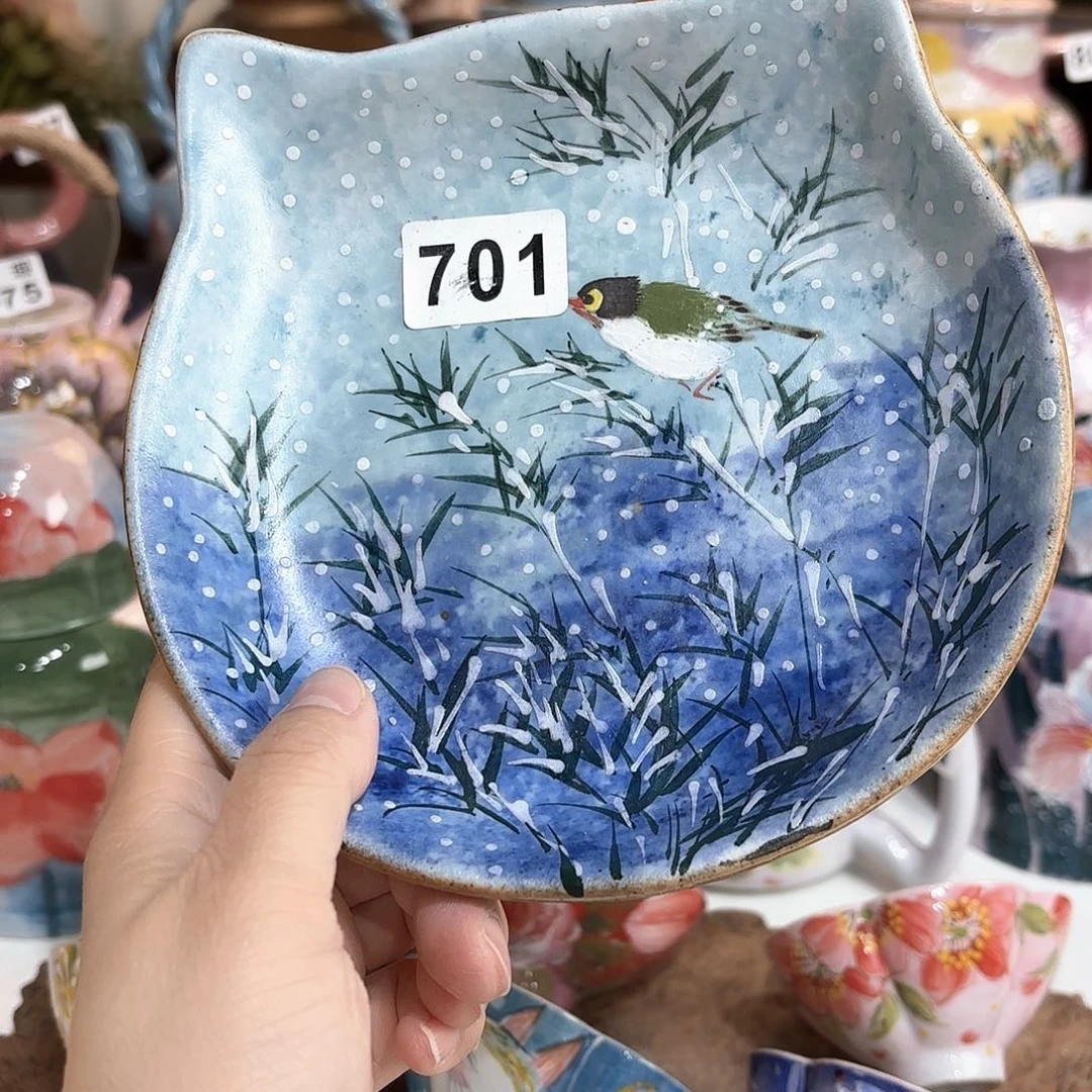 景德镇手绘高温釉下彩陶瓷茶具
