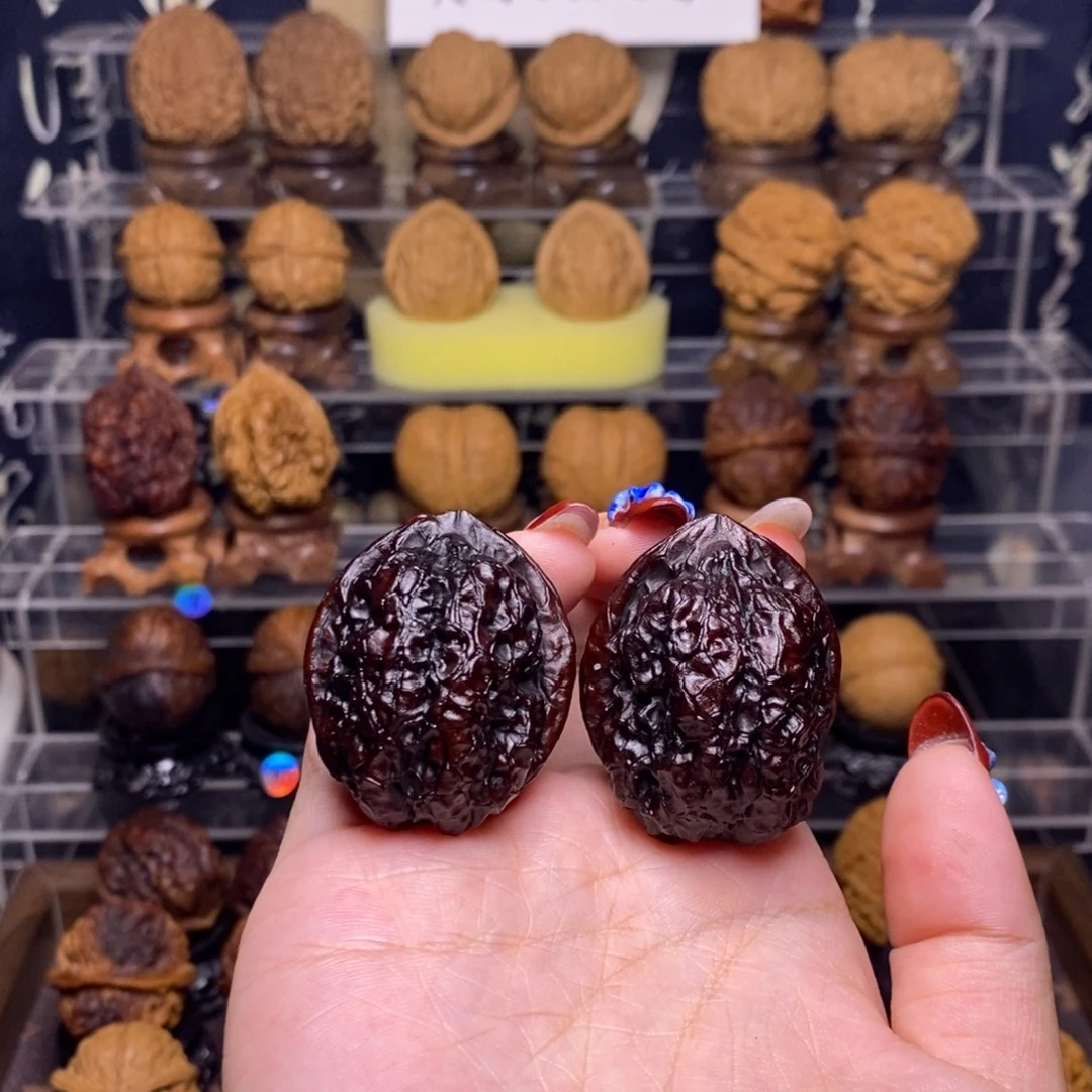 文玩核桃把件Z23卧龙金蟾37尺