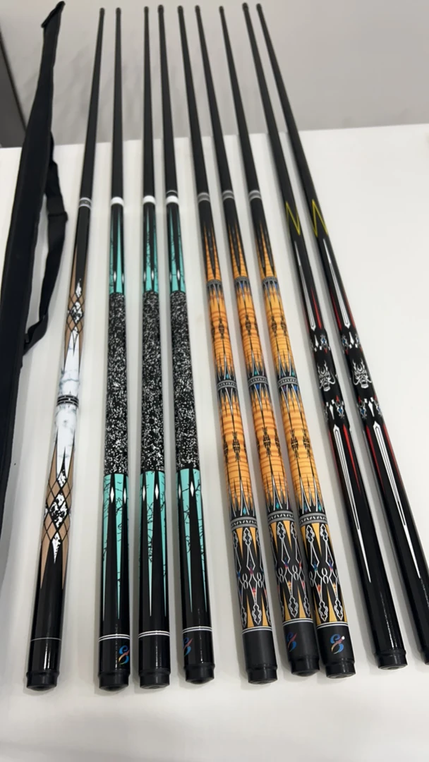 黑科技碳纤维中式美式大头小头台球杆多种款式可选