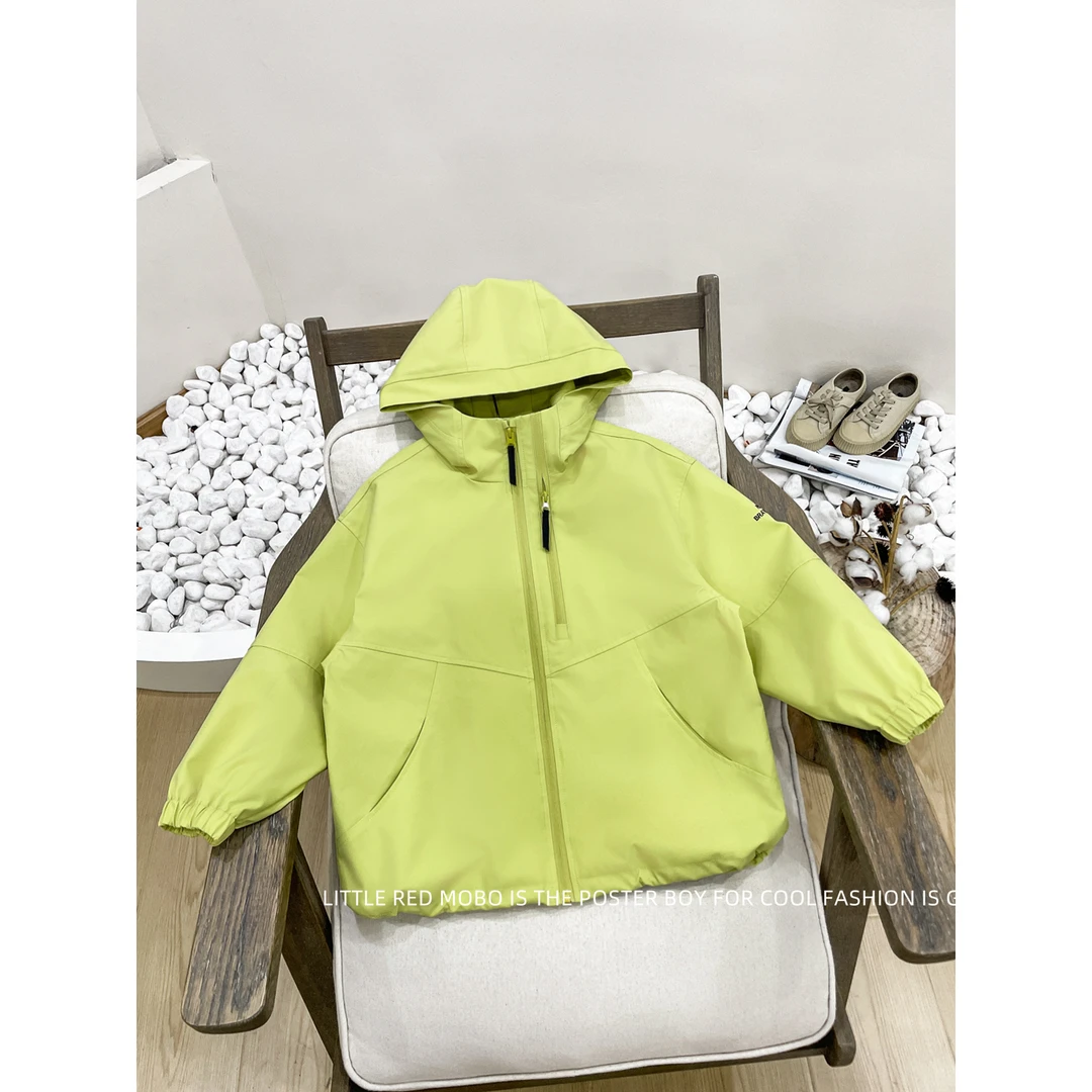 【现现】童装男儿童百搭休闲连帽外套2025春秋新款MMY831226