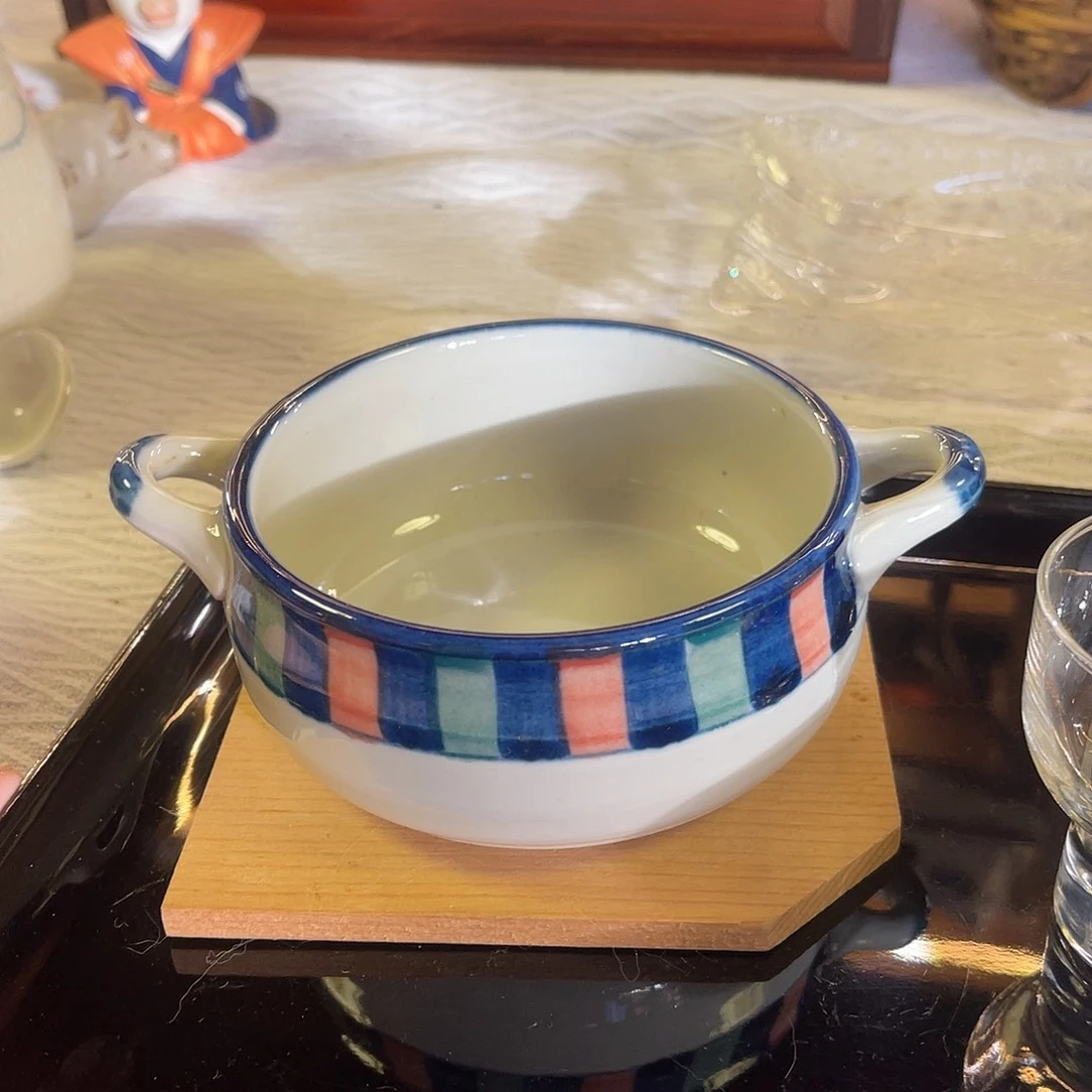 瓷片双耳早餐碗一组1