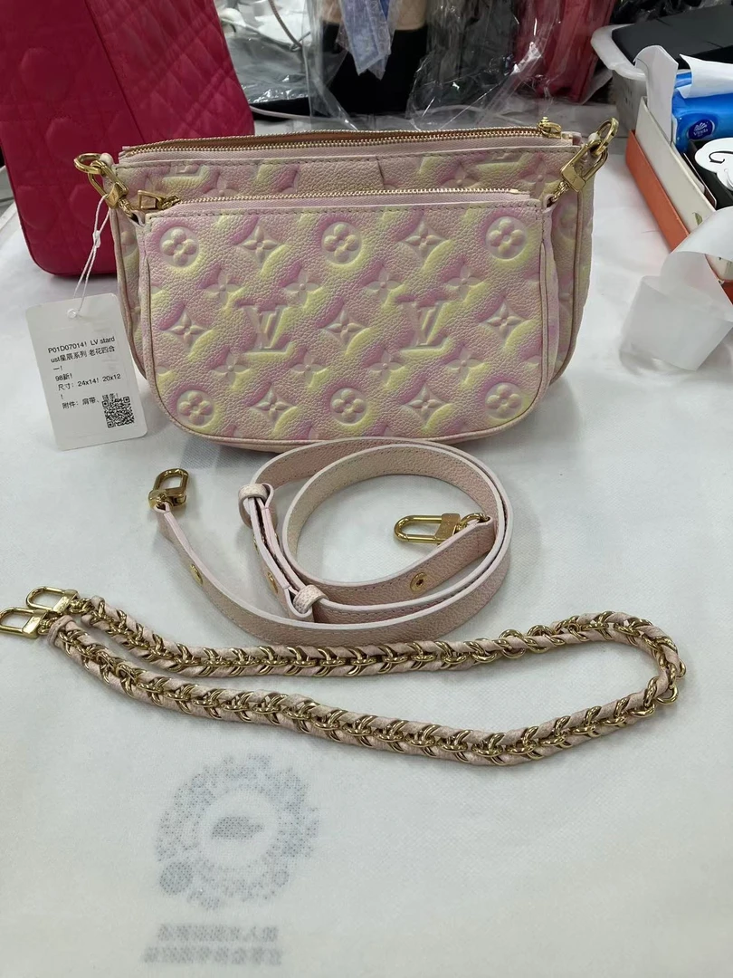 95新 LouisVuitton/路易威登 GGS二合一星辰牛皮芯片款42780509