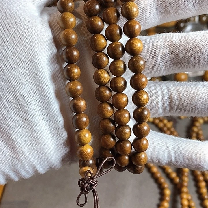 楠木（金丝楠）手串/手链埋**面枯木老料108颗