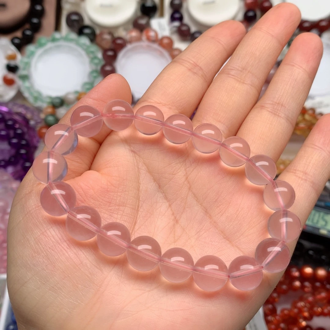 水晶手链未镶嵌莫粉10.6