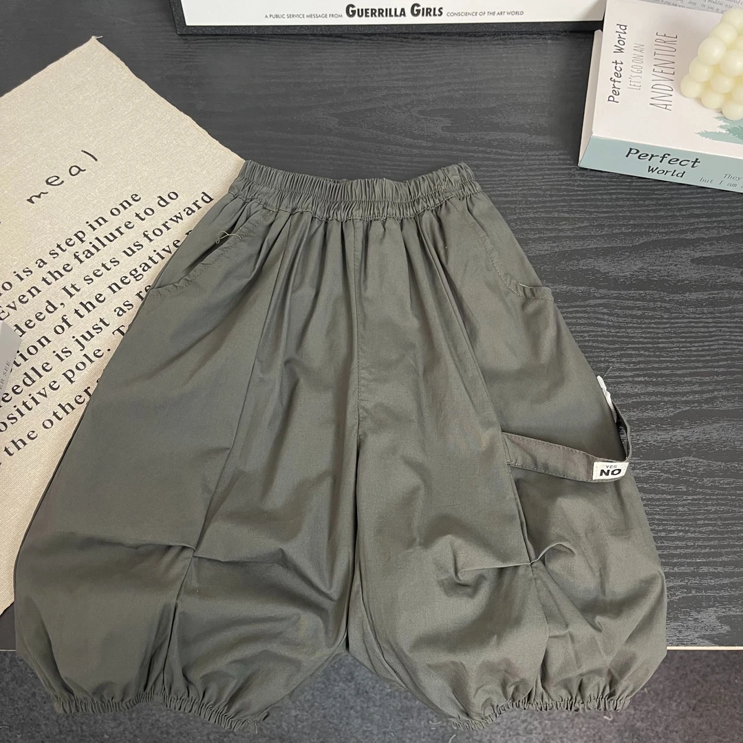 K061韩版儿童天丝冰感棉潮流灯笼中裤