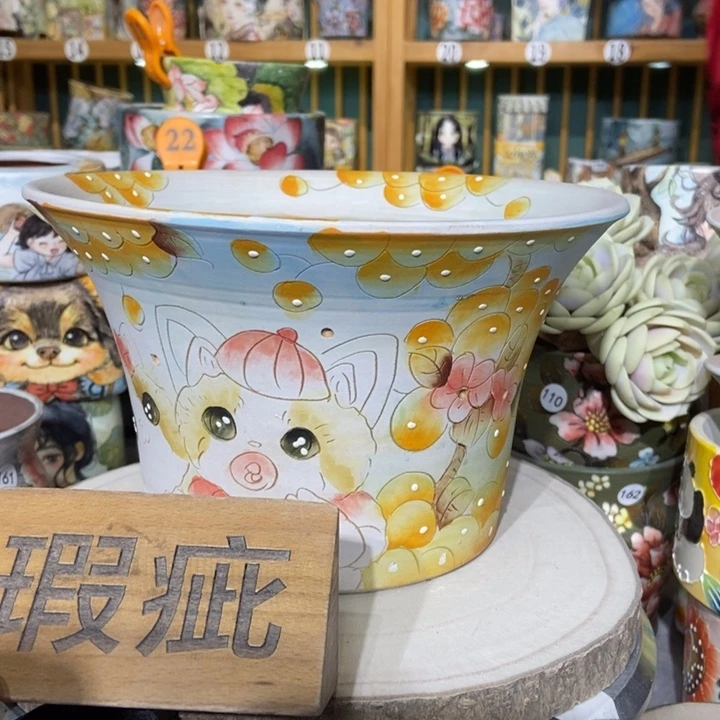 红陶景德镇艺术手绘作品