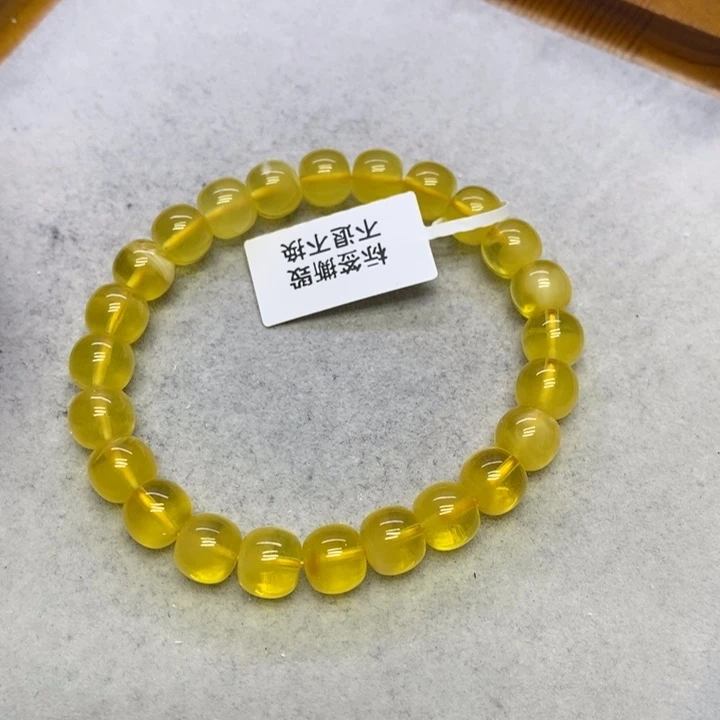 蜜蜡裸石未镶嵌手串