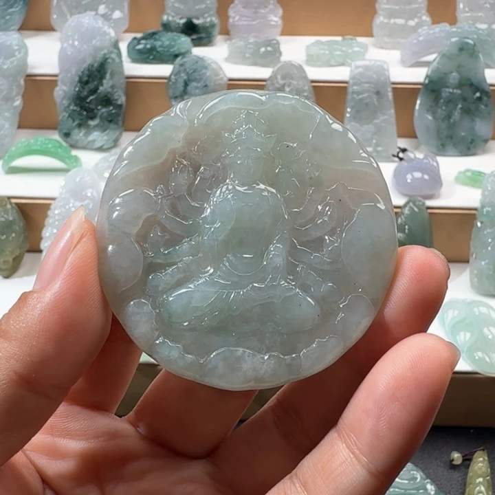翡翠未镶嵌项链翡翠