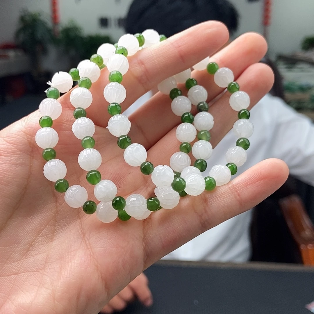 和田玉未镶嵌颈饰手串 颜色多样性发拍一发一