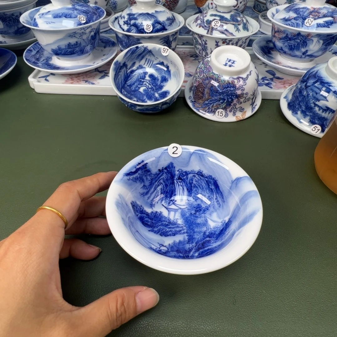 景德镇纯手工纯手绘茶具木木2