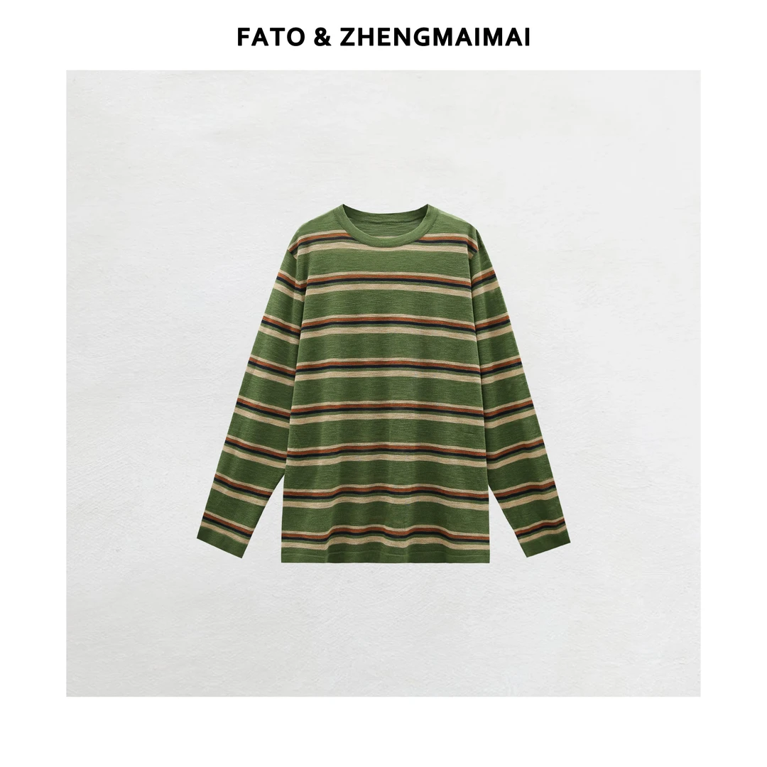 【郑买买】薄荷电报 夏季款小众设计显瘦休闲条纹罩衫女 CC50628M9