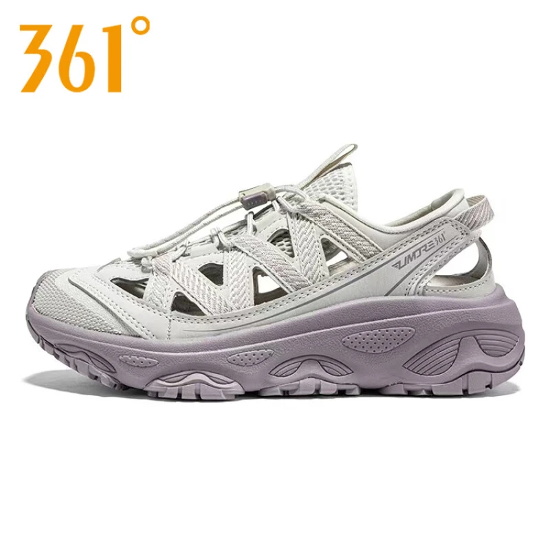 361度溯溪鞋女鞋2025秋季新款网面透气运动鞋女防滑户外涉水鞋女