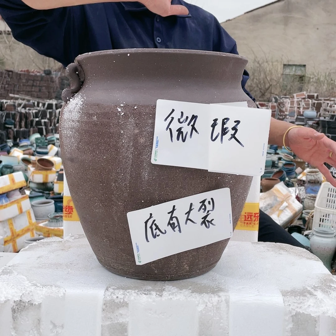 宜兴紫砂粗陶花盆