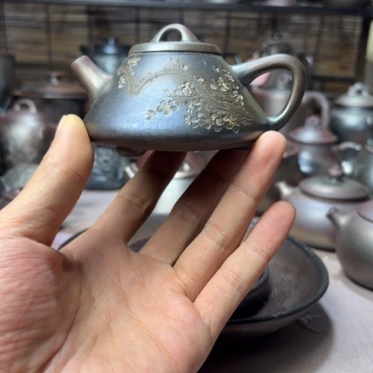 壶庄诚柴烧坭兴陶壶120（